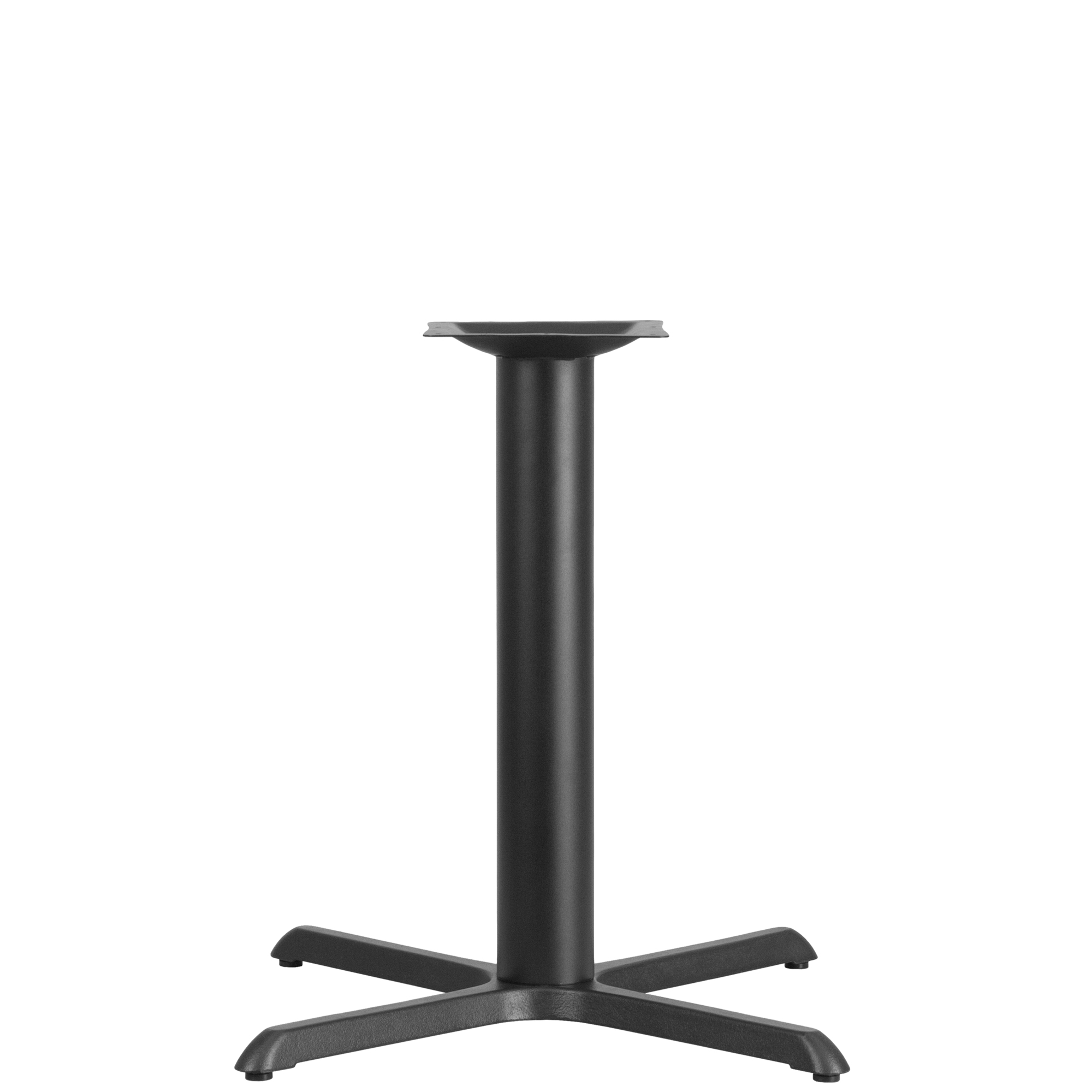 Flash Furniture Restaurant Table X-Base with Column, Black, 33in. Dia. x 30in.H, Model# XUT3333